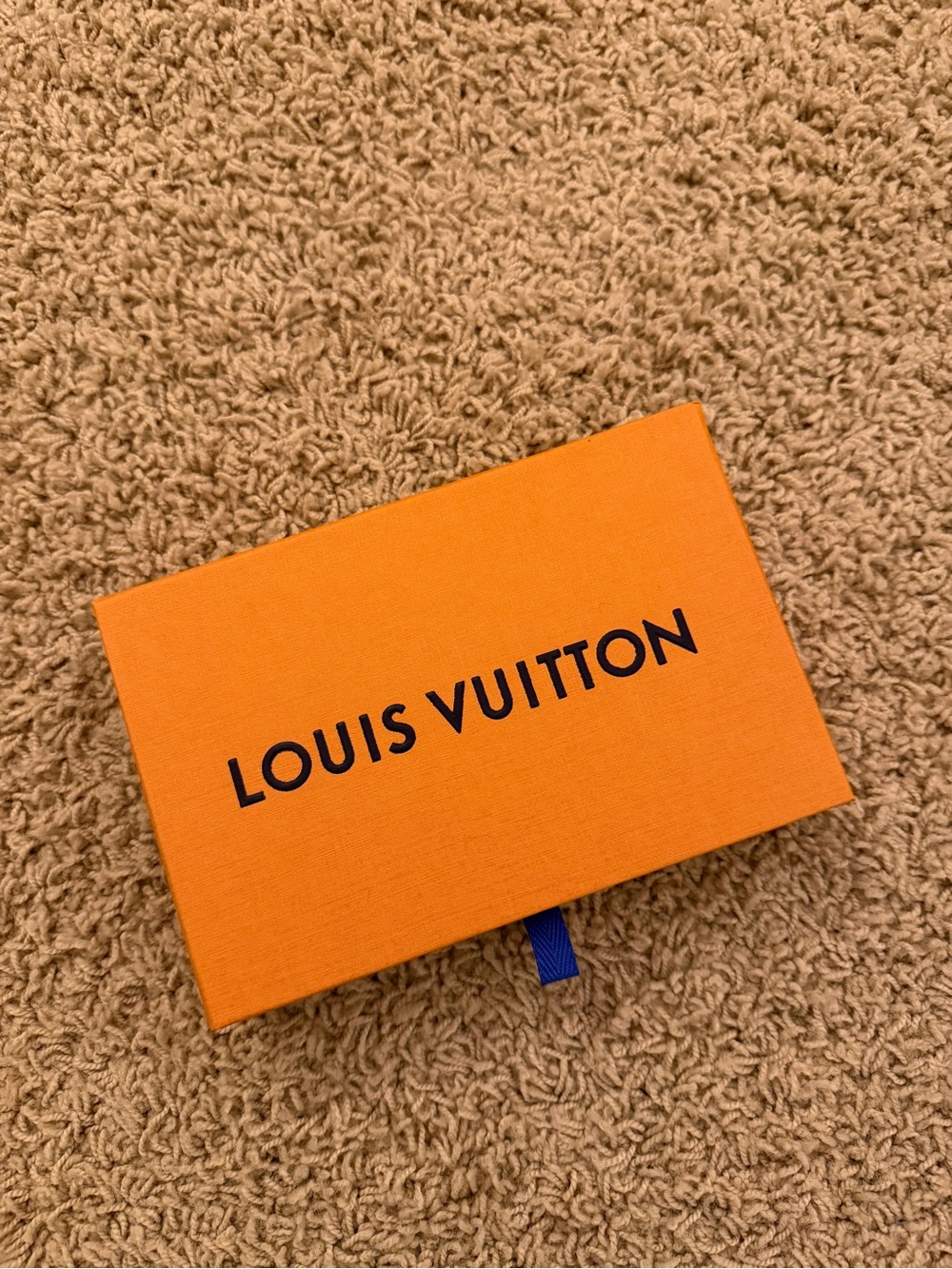 Louis Vuitton Orange Box with Navy Logo
